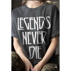 Girl Dangerous Medium LEGENDS NEVER DIE Official Boyfriend T Shirt Tee